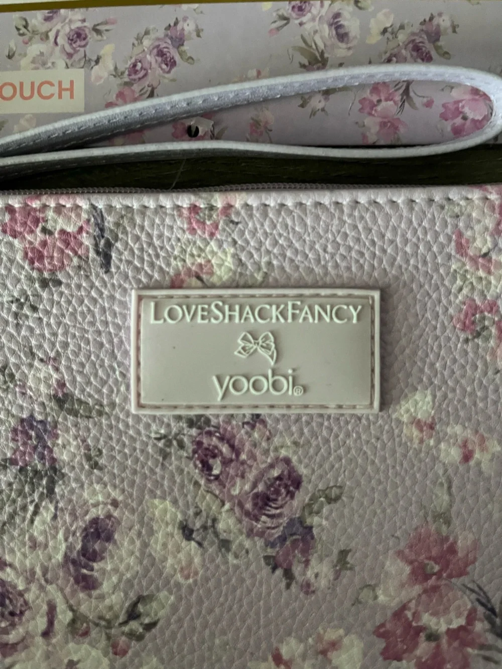 NWT Target x LoveShackFancy Pastel Floral Lavender Accessory Pouch, Pen & Eraser